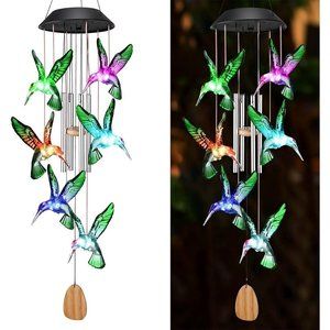 Chimes Outside Hummingbird Wind Yard Patio Porch Garden Backyard